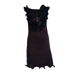Arrey Kono, Ruffled and pleated midi dress